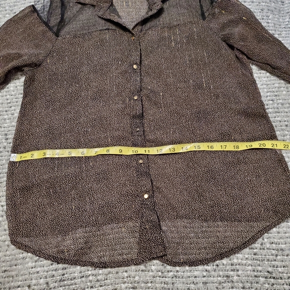 MODCLOTH sheer vintage tulle dotted blouse - Picture 12 of 14